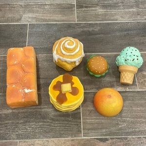 6 slow rising squishes some in ok condition but most are really good condition